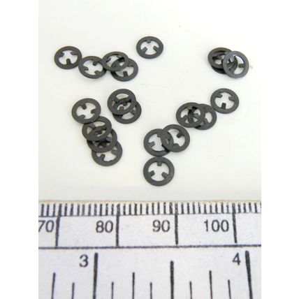 Rondelle Starlock pour diamètre 2mm - paquet de 20