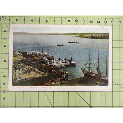 QUEBEC, THE RIVER LE FLEUVE, CANADA, c1900s?, Postcard