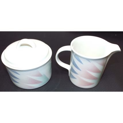 Mikasa Intaglio Fantazz Cream and Sugar Set CAC64 Dinnerware John Bergen