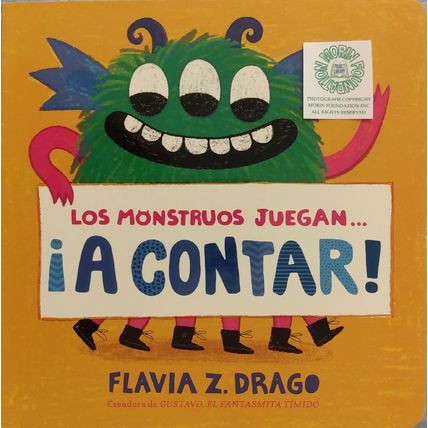 LOS MONSTRUOS JUEGAN A CONTAR! de FLAVIA Z DRAGO SPANISH LANGUAGE BOARD BOOK