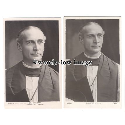 su3149 - Dr Ingram - Bishop of London - 2 postcards