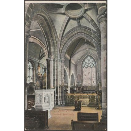 St Peter Port Church, Guernsey, 1907 - Hartmann Postcard