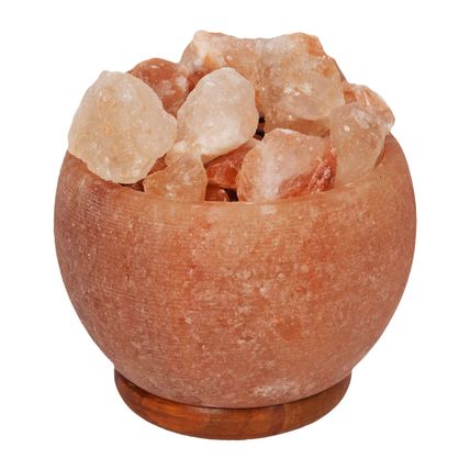 Himalayan Rock Salt Fire Basket Lamp 14.5 CM Light Home Decor Gift