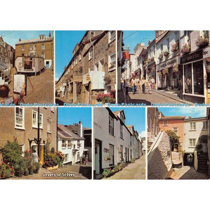 D023757 Street of St. Ives. Cornwall. Murray King. Collectors Series. Studio Cas