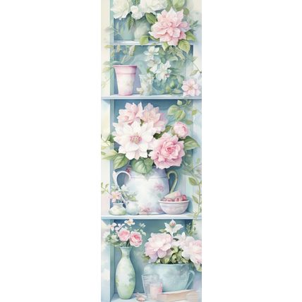 Shabby Chic Bookshelf Bookmarks Book Markers Gift For Reader (X4)
