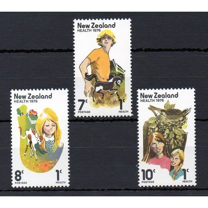 New Zealand 1976 Health Stamps MNH set S.G. 1125-1127
