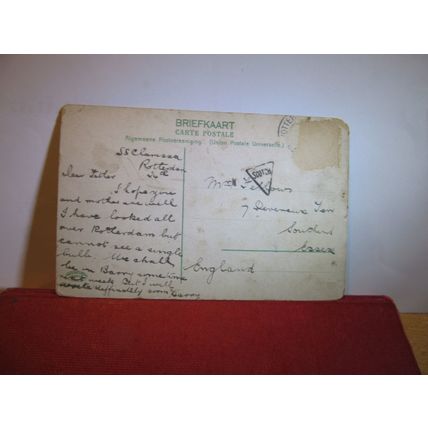 OPEN RIJSTUIN, ROTTERDAM, NETHERLANDS used antique postcard c.1904 =