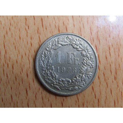 Switzerland 1978 1 Franc Coin