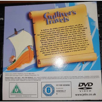 Gullivers Travels DVD Promo The Mirror Childrens Fairy Tale Classics Animated