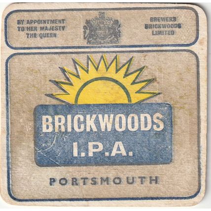 BEER MAT - BRICKWOODS BREWERY - BROWN ALE - (Cat No 013) - (1961)
