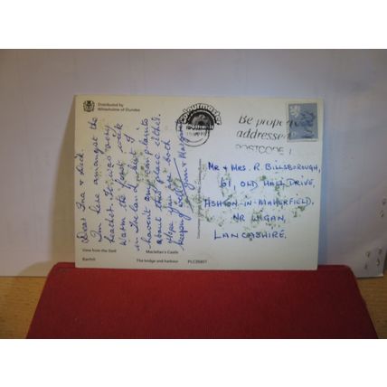 multiview, KIRKCUDBRIGHT, used postcard Colourmaster 1985 pm =