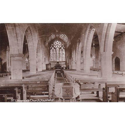 B26 HAWKHURST - ST LAWRENCES CHURCH INTERIOR