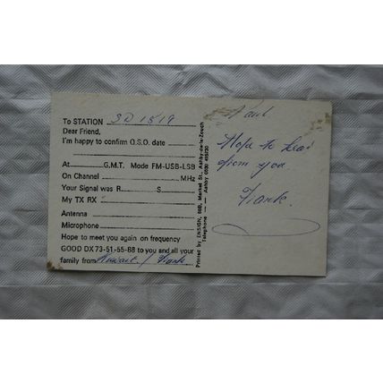 QSL Card Adult Breakers Club