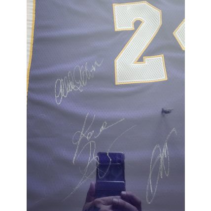 Kobe Bryant #24 Los Angeles Lakers Jersey with 5 Signatures