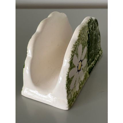 CERAMIC DAISY NAPKIN HOLDER