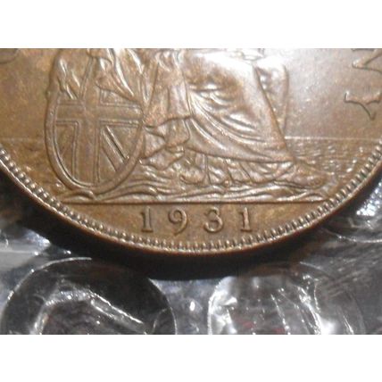 1931 George V penny.