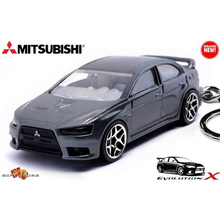 VERY RARE KEYCHAIN GREY MITSUBISHI LANCER