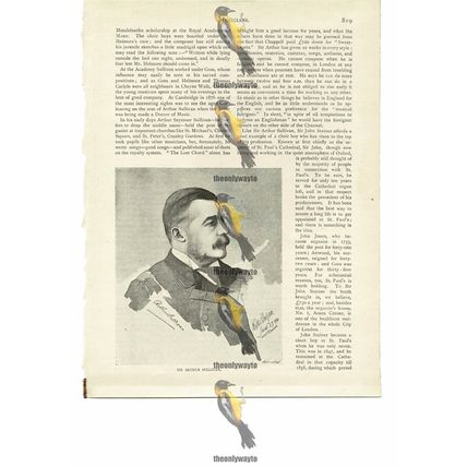 Arthur Sullivan, Musician (John Stainer Reverse), Book Illustration (Print) 1894