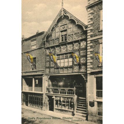 God's Providence House, Chester, Cheshire, Valentine's Series Postcard