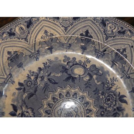 Antique china WEDGWOOD PLATE Victorian 1800s English marks 1862 very old
