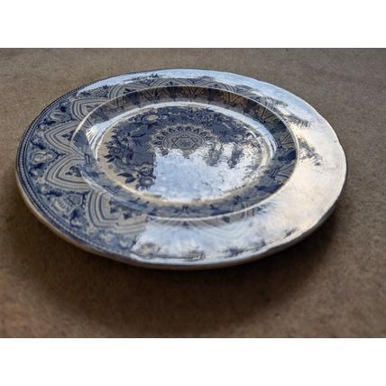 Antique china WEDGWOOD PLATE Victorian 1800s English marks 1862 very old