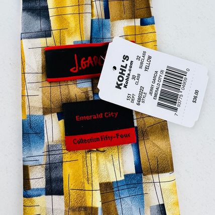 Jerry Garcia Emerald City Collection Fifty-Four Necktie Tie 100% Silk