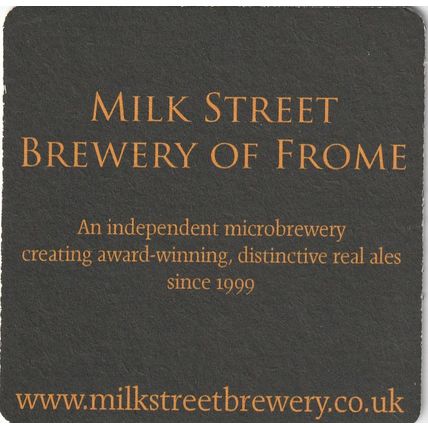 BEER MAT - MILK STREET BREWERY - THE GRIFFIN - (Cat No 003) - (2010)