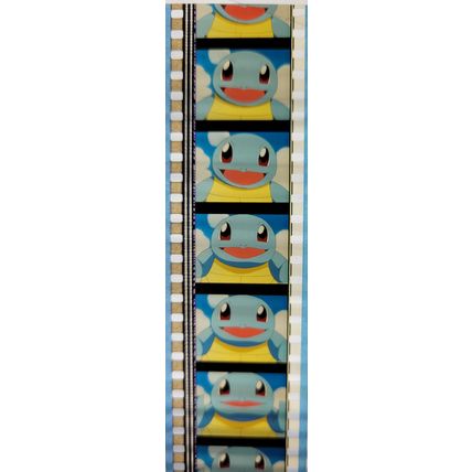 Pokemon . Pk KXH - b050X . 1 STRIP OF 5 - 35MM FILM CELLS