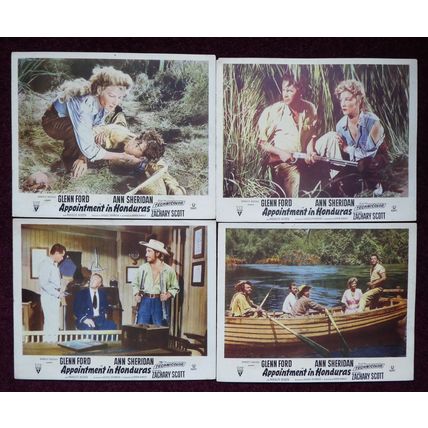 APPOINTMENT IN HONDURAS (1953) UK FOH / Lobby card set ***Glenn Ford***