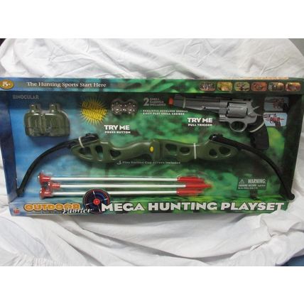 Outdoor Mega Hunting Bow and Arrow Playset with Many Extras