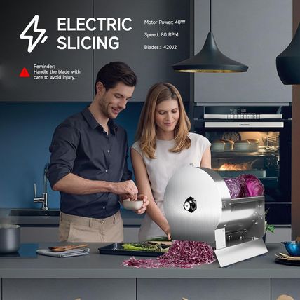 Commercial Vegetable Slicer 0-0.51" / 0-13Mm Electric Vegetable Slicer Machine 2