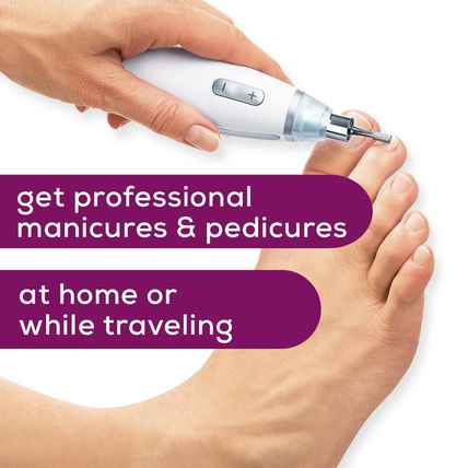 Beurer MP62 Professional Nail Drill Kit, Portable Electric File Machine with 10
