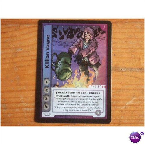 Spycraft CCG : Killian Vayne (Day of the Bullet) Rare Foil