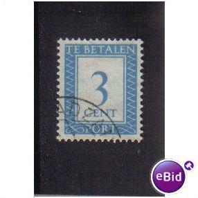 NETHERLANDS 1947 OFFICIAL 3C BLUE F/U SGD657