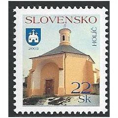 Mi 517: 22 Sk. multicoloured Definitive Stamps: Slovak Towns: Holíč.