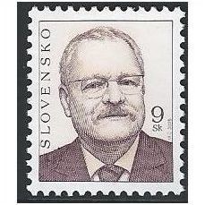 Mi 518: 9 Sk. blackish violet-brown Definitive Stamp: President Ivan Gašparovič.