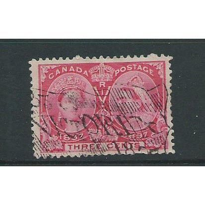 canada jubilee issue 3c carmine sg126 used 1897 fine fu sg 126