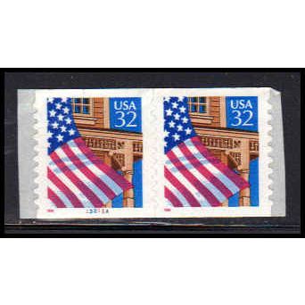 2915A 32c U.S. Flag Over Porch Very Fine MNH CNP Left 13211A P/UL PA1791