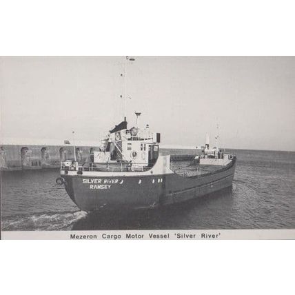 Mezeron Cargo Vessel Ship Lancaster Limited 500 Real Photo Postcard