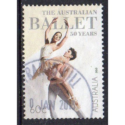 Australia 2012 50th Anniv of the Australian Ballet - Pas de Deux 60c Sheet Used