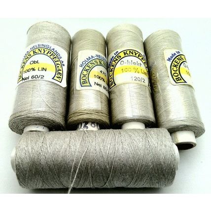 Craft Items Bockens Knyppelgarn Linen Thread Lot of 5
