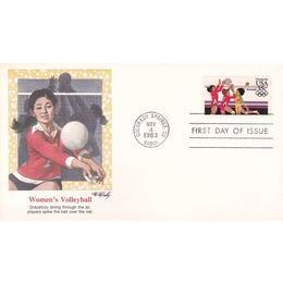 United States 1983 Los Angeles Olympic Games, Women's Volleyball, Souvenir Cover