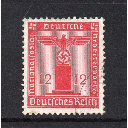 Germany - 1938-42 - 12pf Nazi Party Official Stamp, Used