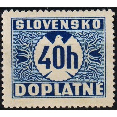 Slovakia. 1939 40h S.G.D55 Unmounted Mint
