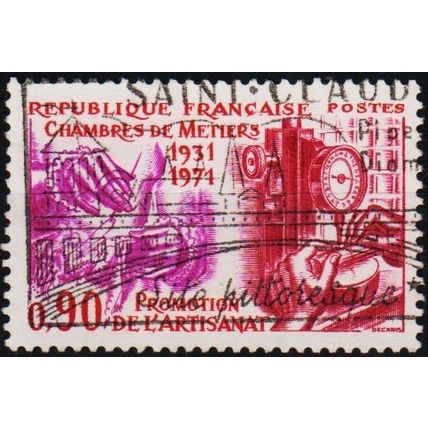 France. 1971 90c S.G.1935 Used