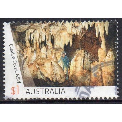 Australia 2017 Australian Caves - Cliefden Caves, NSW $1 Sheet Used