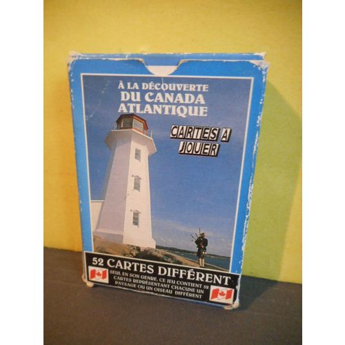 Discover Atlantic Canada Deck of Playing Cards,52 Images,Landscapes,Animals