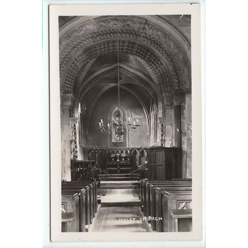 Iffley Church Interior Oxfordshire RP Postcard A