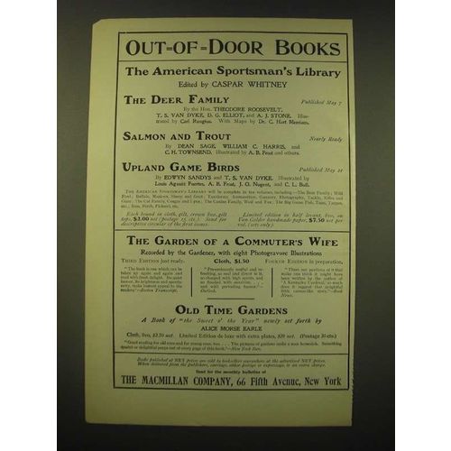 1902 The Macmillan Company Ad - Out-of-door books
