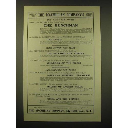 1902 The Macmillan Company Ad - Some of the Macmillan Company's latest books